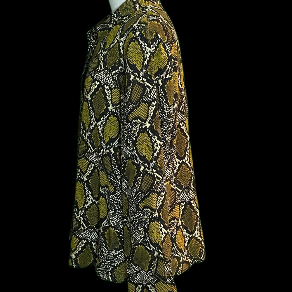 Kobi Halperin Brandy Silk Blouse Marigold Multi Snakeskin Print Sz Large NWT 🔥 - Picture 3 of 10